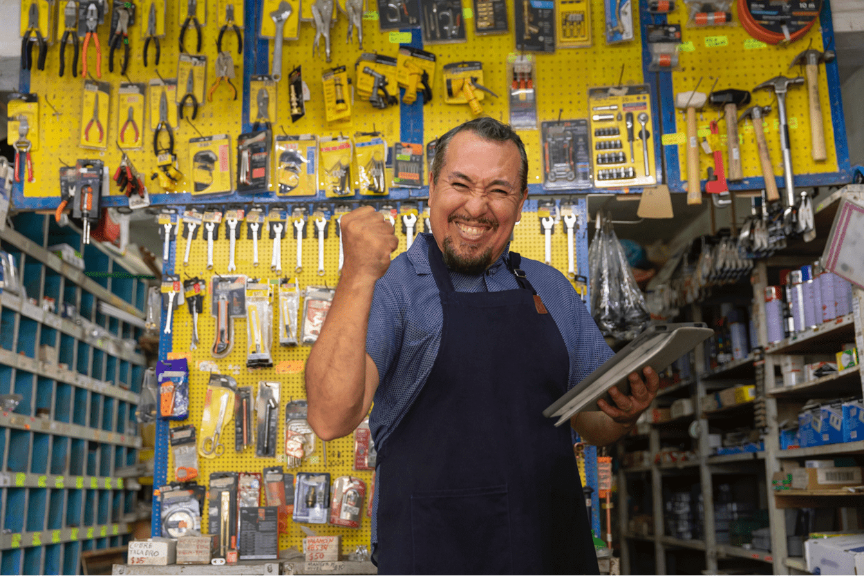happy yellow toolboard guy compressed