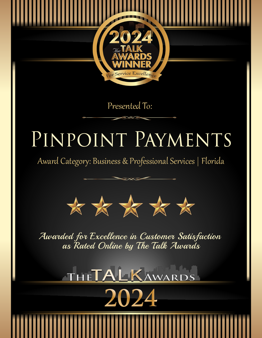 Pinpoint Payments 2024 1st year x- large